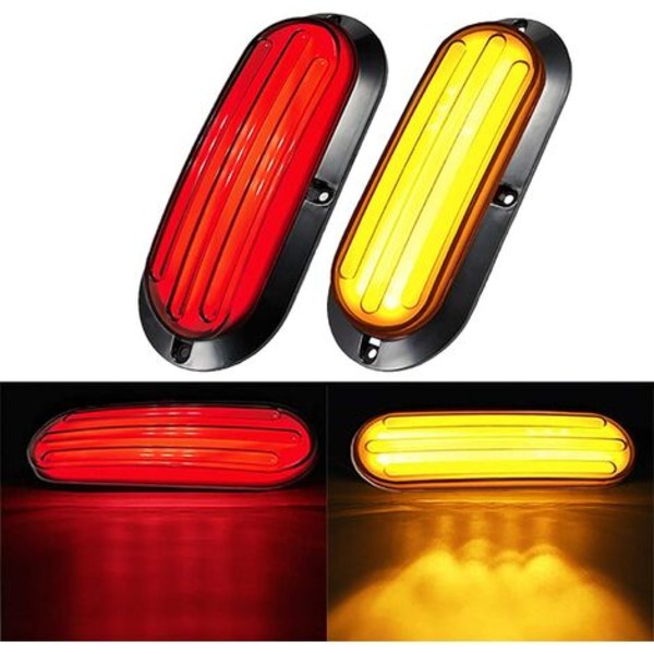 2st 74 LED sekventiell blinkers bromsljus Bakljus Strobeljus för lastbil Trailer Wagon Caravan Modifierat ljus