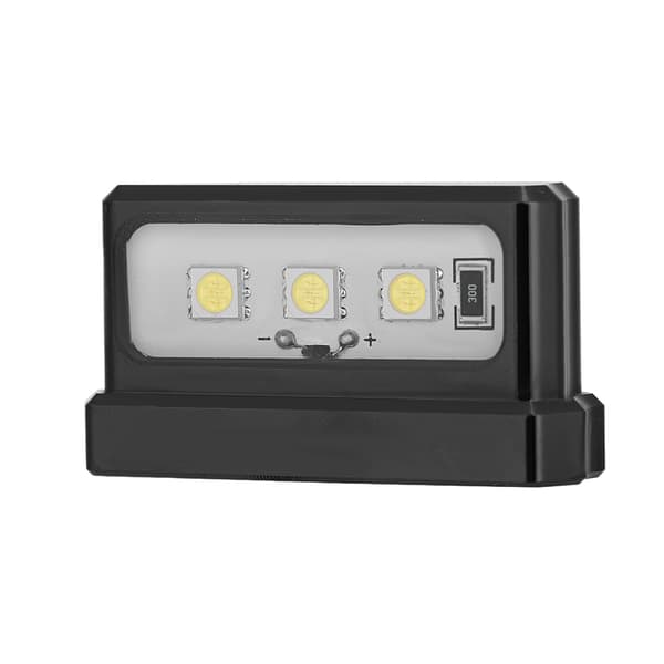 Universal Motorcykel Nummerplade LED Lys Sort Alle Modeller