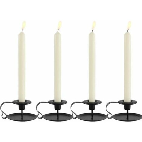 Kynttilä, kynttilänjalka ja kynttilänjalka Set 4 vintage kynttilänjalkaa koriste kahvalla, rautaiset kynttilänjalat 11