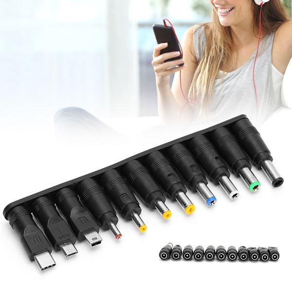 DC 5.5x2.1mm Hun til Hun Mini USB Micro USB Oplader Adapter