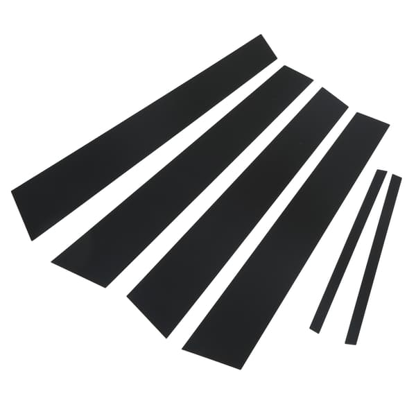 6 stk. Blank Sort Pillar Post Trim Dekal Sidedør Vinduesbeskyttelse Erstatning til Dodge Charger 2011-2021