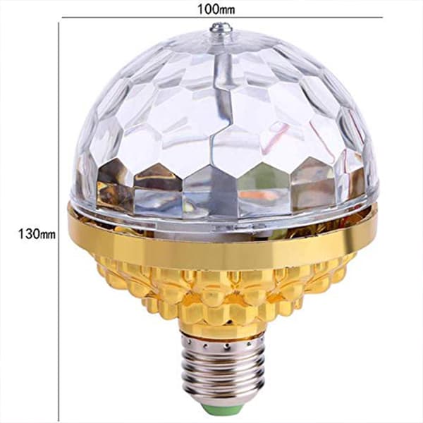 Pyörivä LED-kristallipallo Värikäs taikavalopallo Lavalamp
