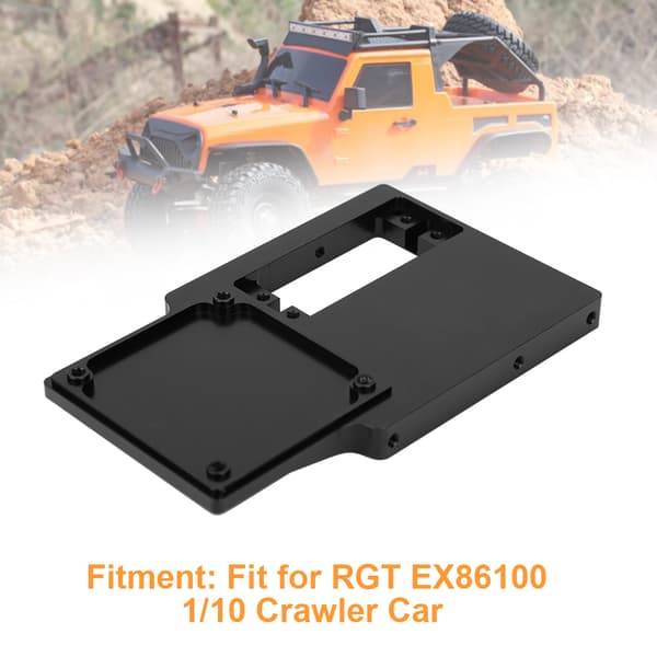 Servo Styringsmotor Montering ESC Montering Tilbehør Passer til RGT EX86100 1/10 Crawler RC Bil Sort