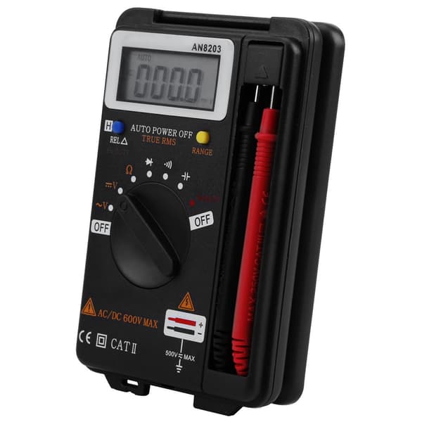 ANENG AN8203 digitalt multimeter - AC/DC voltmeter, ohmmeter, LCD-skjerm (4000 tellinger)