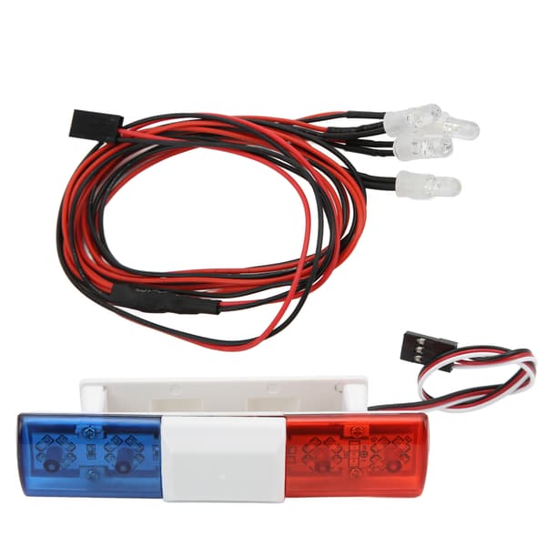 RC Bil LED-lampor Fjärrkontroll Crawler Simulering Flash Bar 4 Vitt Ljus Oblat