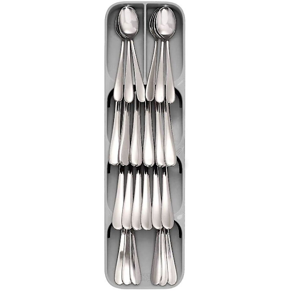 Kökslåda Organizer för bestick Silver Gray C