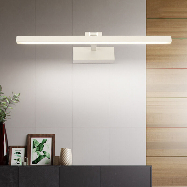 Home LED forlygte spejl makeup spejl lys (9W/40cm/8210 sort/varmt lys)