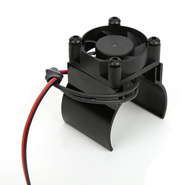 Motor Køleplade Køleblæser 1/10 RC Bil Model Tilbehør Passer til Traxxas TRX-4Sort