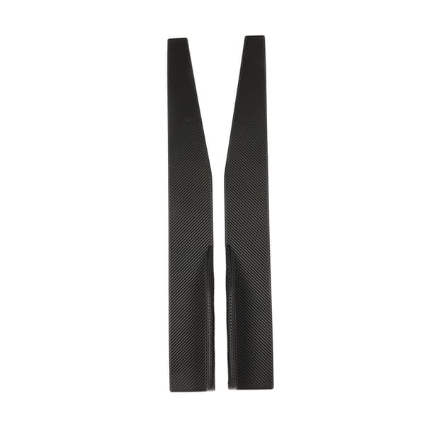2 STK Sideskørt Winglet Kulfiberstil Universal Bil Side Læbe Winglets Forlænger Spoiler