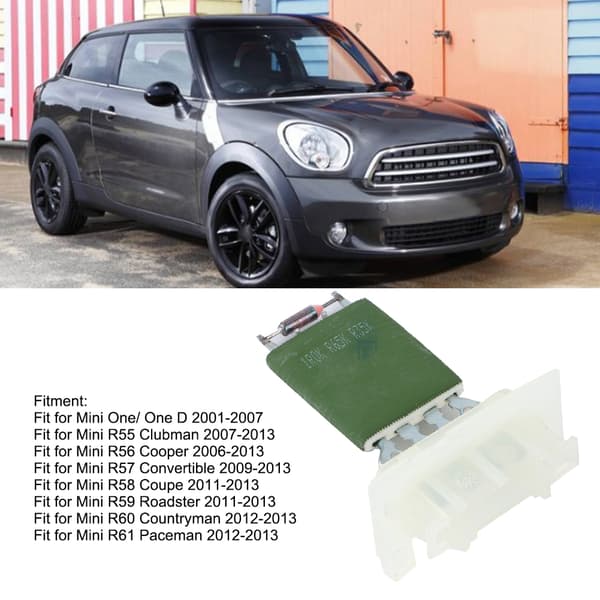 Blæsermotor Varmelegeme Modstand 64111499121 Passer til Mini R55