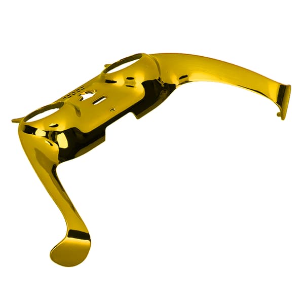 PS5 Controller Frontplatta DIY Ersättningsklämma Dekorationsaccessoar med Guld Joystickskydd