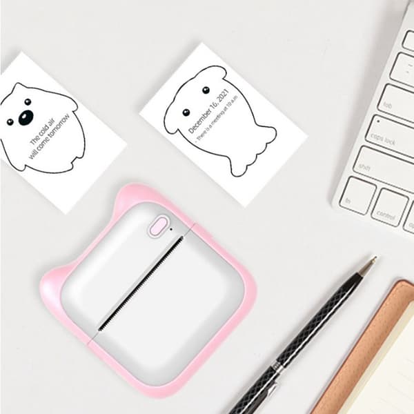 Trådløs Bluetooth Termisk Mini Bærbar Printer Nem Brug Kompatibel Android iOS Lomme Label Maker