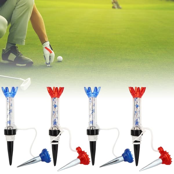 4 stk. Bærbare Forår Golfbold Tees Golfer Træning Øvelse Tilbehør Magnetisk Støtte