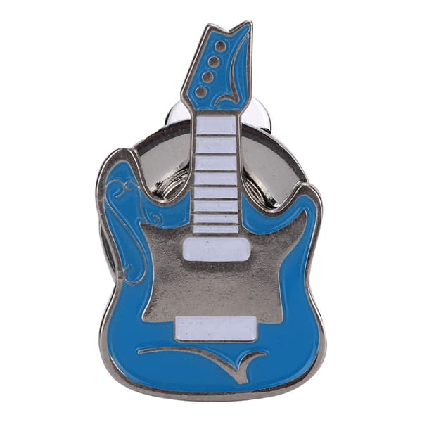 Metallisk Magnetisk Golfhatt Visir Klipp Ballmarkør Tilbehør (Blå Gitar)