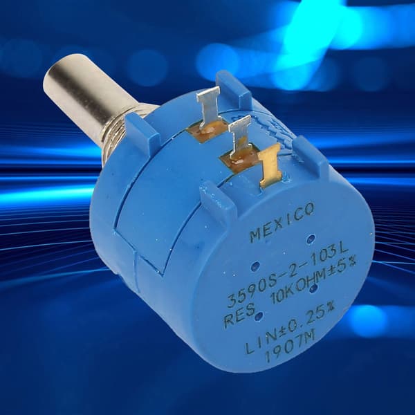 2W Högprecisions Multi-varvs Trådlindad Potentiometer 3590S-2-103L 10k Ohm