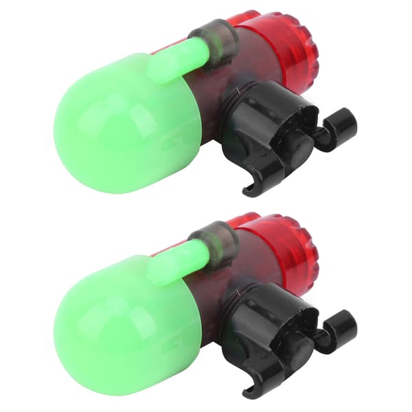 2 Sarjaa Nattfiskesensor LED-valo Hälytys Herkkä Lukitusvapa