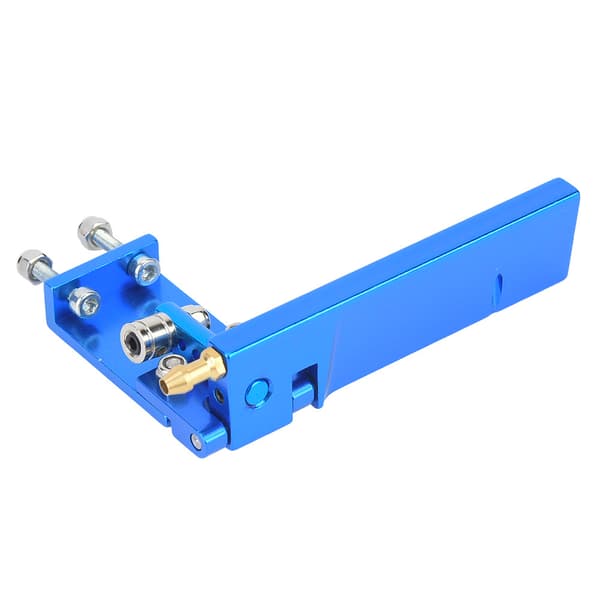 RC Racing elektrisk bådmodel marine aluminium ror (blå, 95 mm)