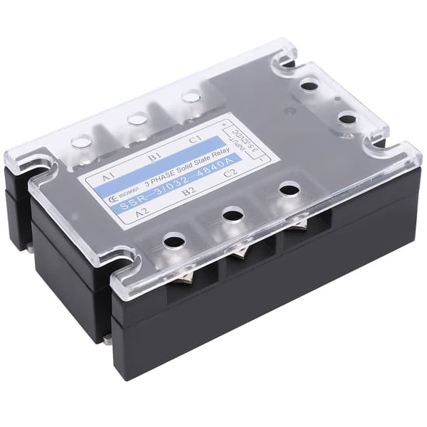 SSR 3 D4840 3-fas Halvledarrelä 40A DC AC 480V Distributionskontrollutrustning
