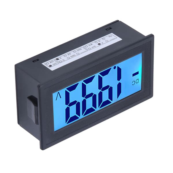 YB5135DB DC Digital Voltmeter LCD Display AC 100-240V Strømforsyning DC 0-2V