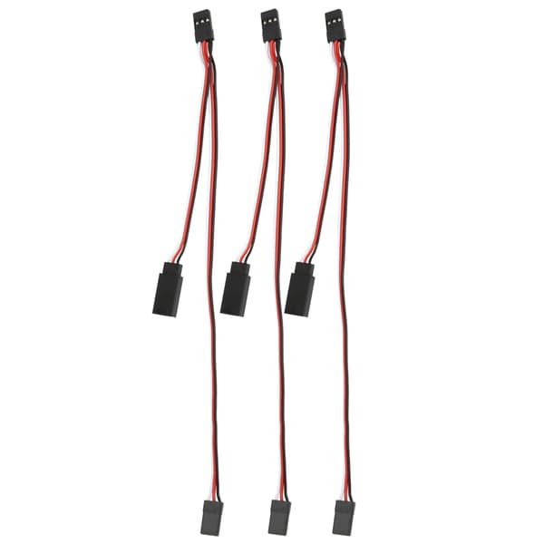 3 stk RC Bil Helikopter Servo Mottaker Forlengelsesledning Kabel RC Tilbehør
