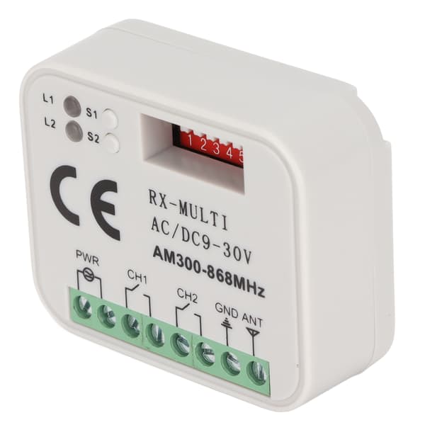 Universal Smart Trådløs 2-veis Fjernkontroll Brytermodul 300 til 868MHz Multi-Frekvens 9 til 30V