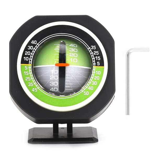 Lysende LED Bil Inclinometer Justerbar Hældningsvinkel Måler Balancer Måling Universal