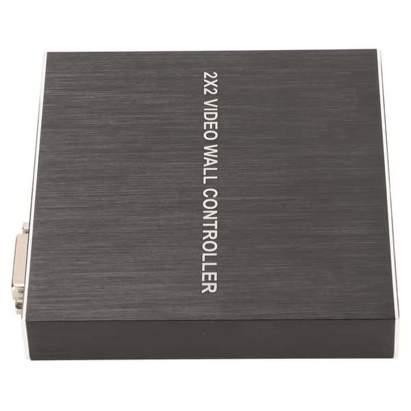 DVI TV-väggvideokontroll 180 graders roterande HD Multimedia Interface Splicing Display Processor Fjärrkontroll 100‑240V UK-kontakt