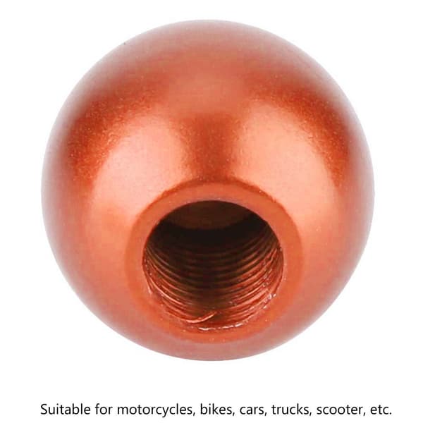 4 Stud Aluminium Motorcykel Lastbil 8 Håls Fälgluftventilstam Lås Dammskydd Orange