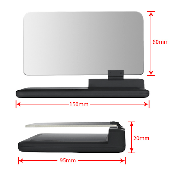 Trådløs Akryl Silikone Non-Slip Foldbar Car Lazy Mobiltelefon Monitor Holder