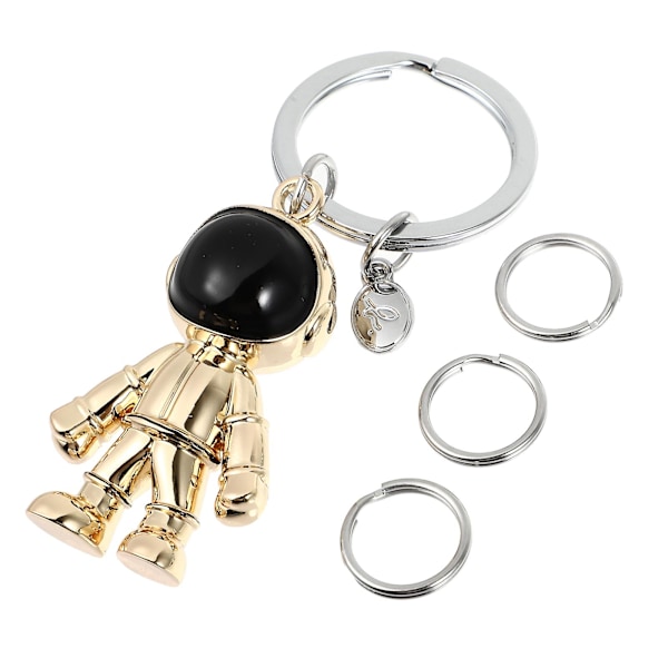 Space Robot Nyckelring Creative Space Man Nyckelring Legering Space Robot Nyckelring (guld)