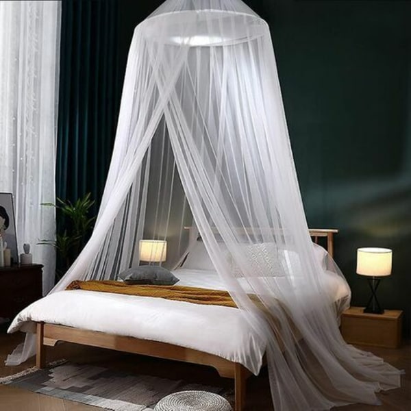 Sängyn hyttysverkko, iso hyttysverkko sänkyyn, hyttysverkko sängyn katokset yhdelle king-size- tai parivuoteelle, hyttysverkko