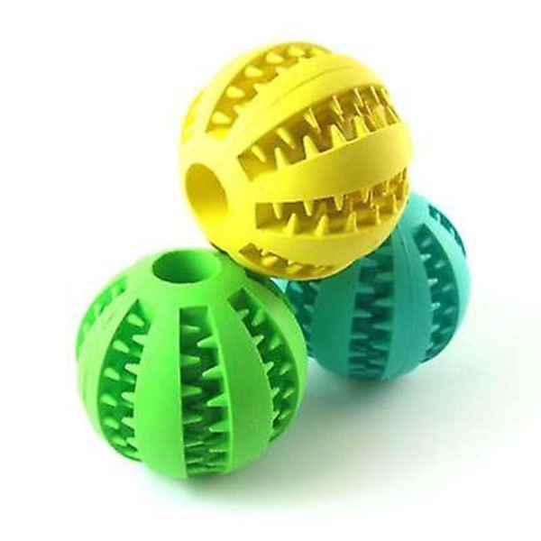 Aggressivt tyggetøj til hunde, bidfast elastisk molar vandmelon flugtboldlegetøj (grøn stor)