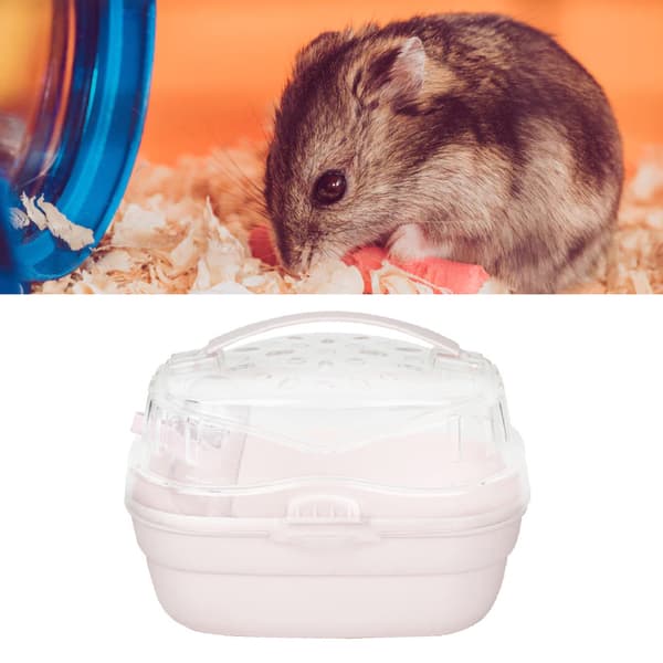 Hamsterbæreveske Lett Bærbar Lite Dyr Reise Kirsebærrød