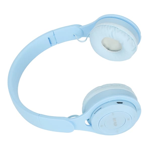 Y08 Macaron Bluetooth Over-Ear Hodetelefoner Sammenleggbare Avtakbart Kort Blå