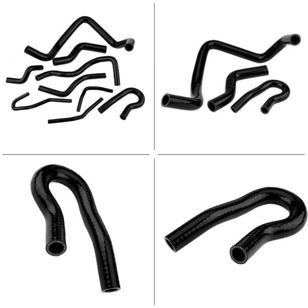 9ft Svart Silikon Radiatorslang Kit för Civic D15 D16 SOHC EG EK 1992 2000