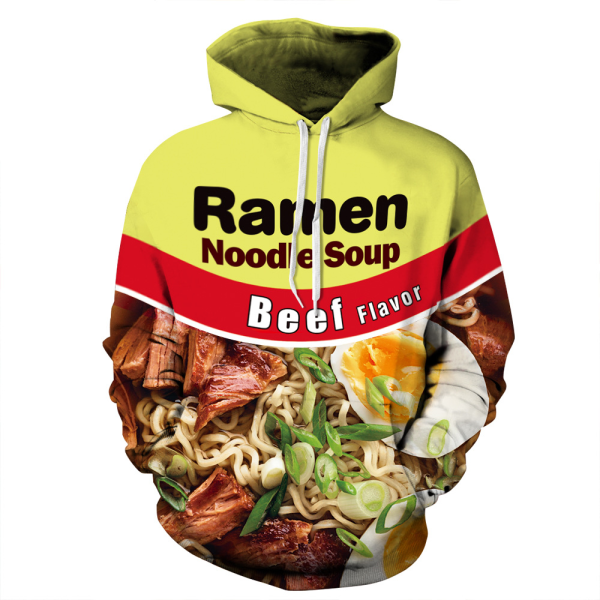 3D Ramen hættetrøje beef 5XL