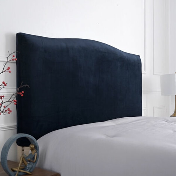Elastiskt cover för sänggavel -150 cm-för sänggavel 140-170 cm (marinblå)