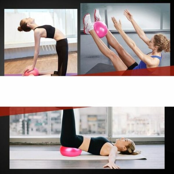 st/ set yogaboll + yogabricka + yogastretchband + latexmotståndsöglaband + yoga-bomullsrem yoga fitness