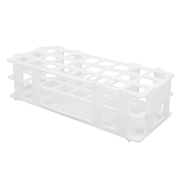 Avtakbart 24-hulls plastrørstativ for laboratorieprøvetaking