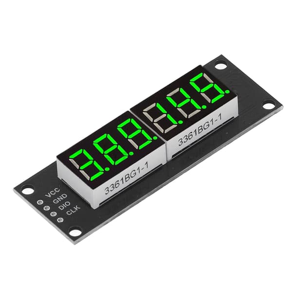 TM1637 0,36 tuuman 6-bittinen 7-segmenttinen vihreä LED-digitaalinäyttömoduuli 5V