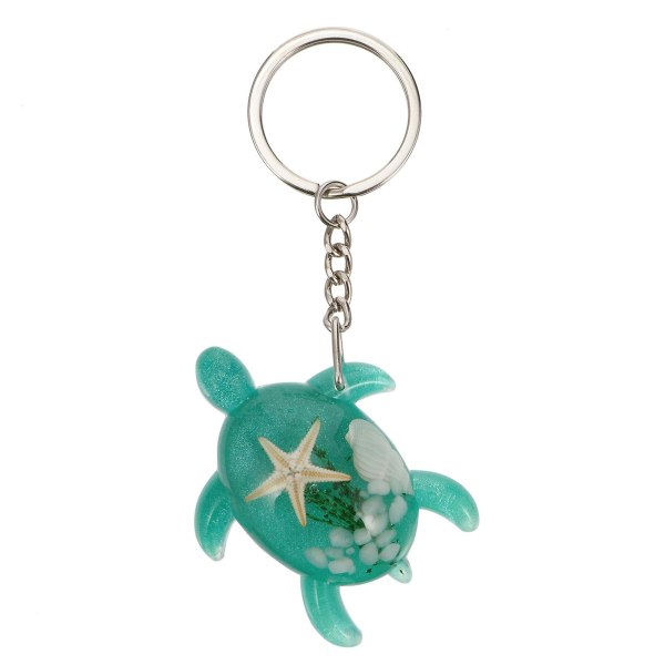 1 stk yndig Turtle Bag nøgler Resin hængende vedhæng Dejlig dekorativ nøglering Green