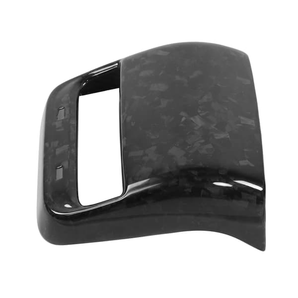 Tesla Model 3 2018 2021 Kulfiber Luftventil Dæk Blank Marmor Trim