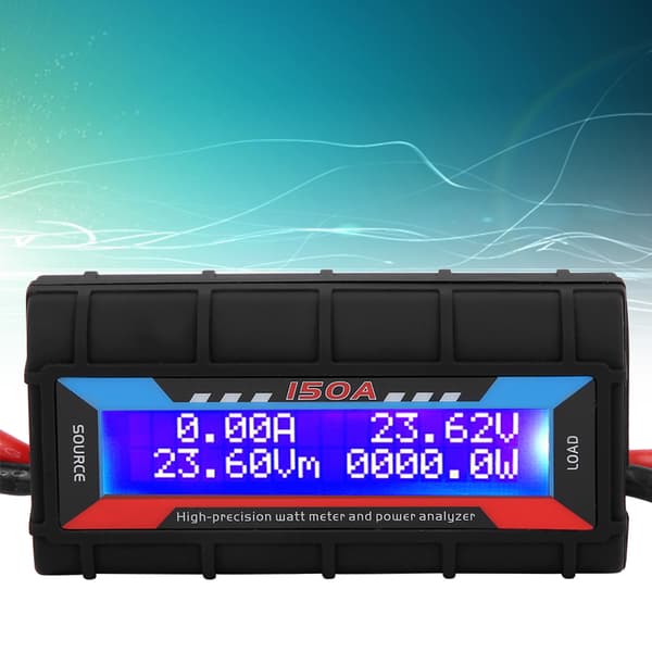 Wattmeter Effektanalysator LCD Digital Tester Volt Amp 150A for RC Modellfly