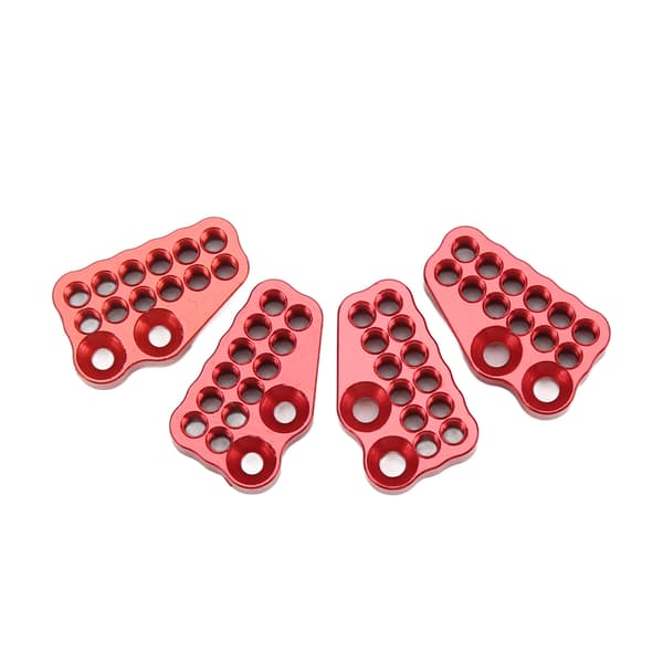 Axial Capra 1.9 UTB AXI03004 4 stk. Metallisk Porøs Forreste Bageste Støddæmper Faste Koder RC Bil Rød