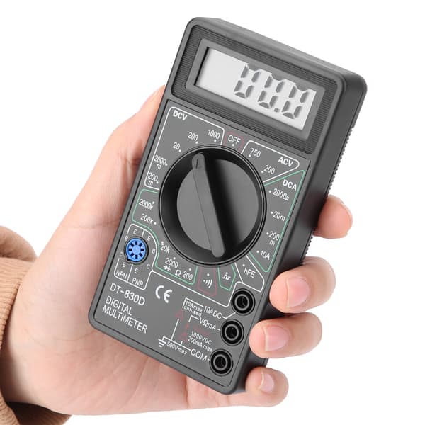 Mini LCD digital multimeter - Spenning, strøm, motstandstester