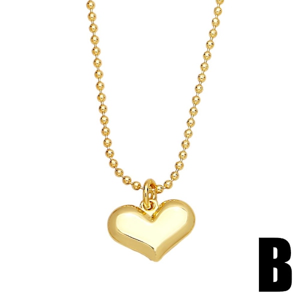 Halsband present till mamma Zircon Heart Stud Modesmycken Ac8428 C