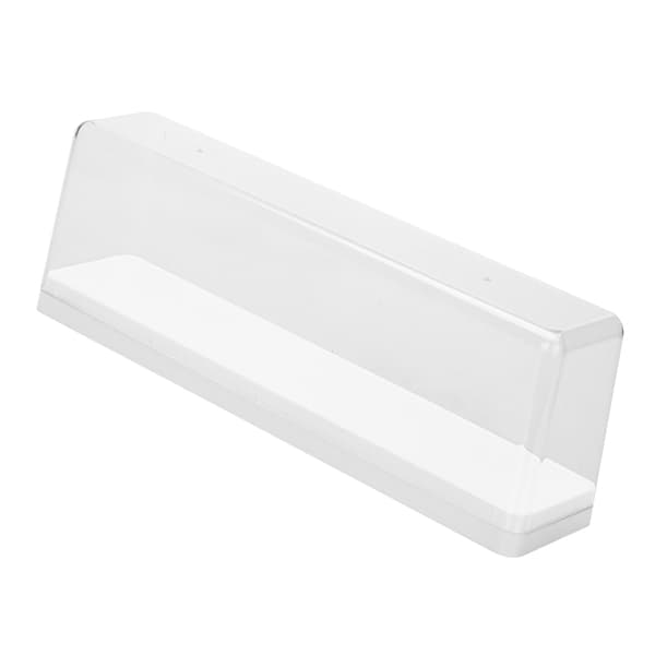 Stapelbar Dammtät Transparent Actionfigur Docka Displayfodral Vit