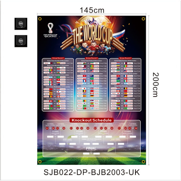 Tarr World Cup-schema (SJB022-DP-BJB2003-UK)