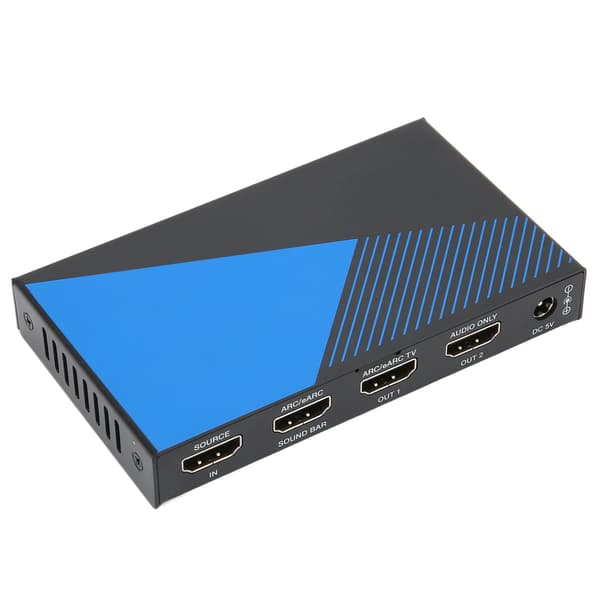 HDMI-processor 4K 60Hz 18Gbps Extraktoromvandlare ARC eARC-stöd 100‑240V US-kontakt