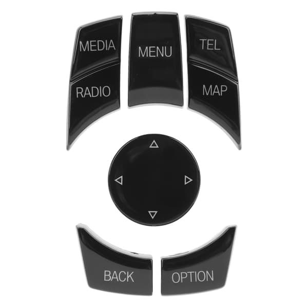 Sentral Konsoll Multimedia Knappesett Multi Media Kontroll Tast Deksel for E84 E70 E71 E72 E81 E82 E Chassis Glossy Black